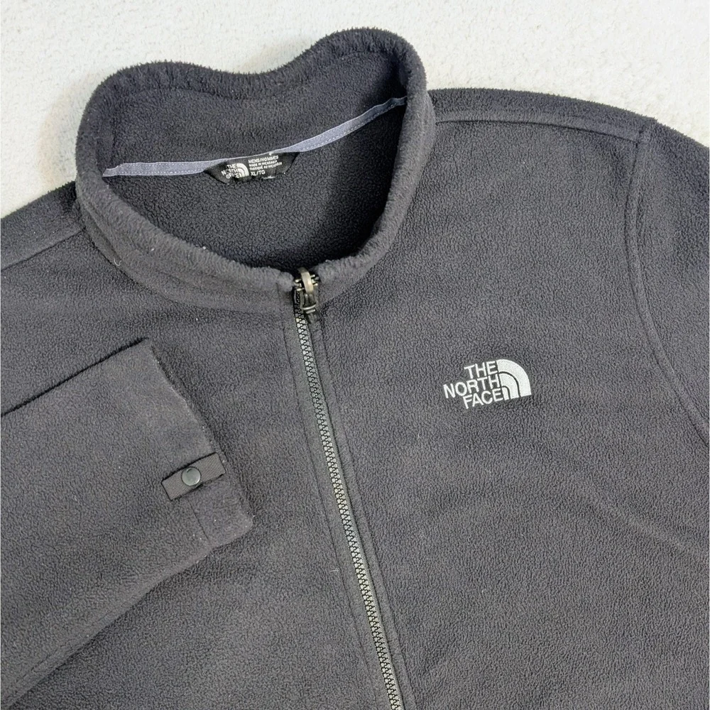 The‎ North Face Full zip Black Sweatshirt Fleece Men's XL Long Sleeve Jacket